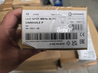 Ca. 150x Led spot MR16 5W 12V Ledvance, 594711